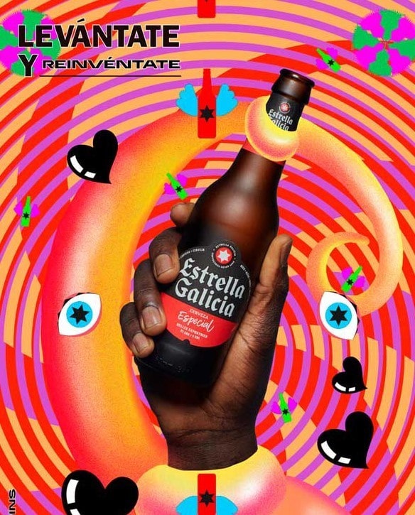 Una cerveza junto al mar Estrella de Galicia